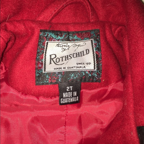 COPY - Rothschild red toddle coat - Picture 5 of 5